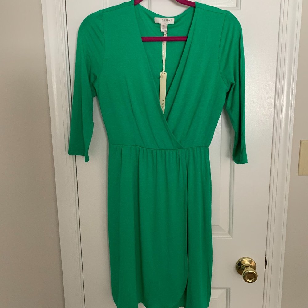 NWT Kenar faux wrap dress